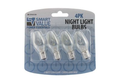 LIGHT BULB NIGHT LIGHT 5W HS 24/4PK